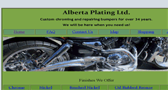 Desktop Screenshot of albertaplating.com